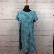 Jude Connally Ella Shift Dress Turquoise Off White Geometric Print Size XL NWT - £47.37 GBP