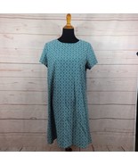 Jude Connally Ella Shift Dress Turquoise Off White Geometric Print Size ... - $59.40