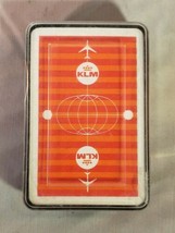 Vintage 1970s Orange KLM / Royal Dutch Airlines Deck Playing Cards  - £5.44 GBP