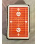 Vintage 1970s Orange KLM / Royal Dutch Airlines Deck Playing Cards  - $131.52 MXN