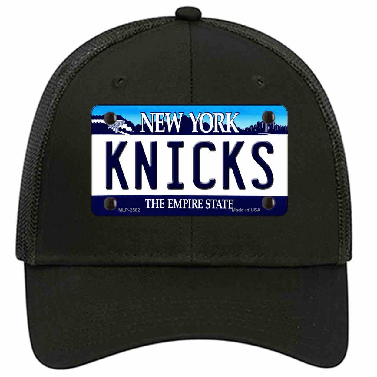 Primary image for Knicks New York State Novelty Black Mesh License Plate Hat