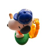 McDonald&#39;s Peanuts Snoopy &quot;Batter Up&quot; Figure - Baseball Cap - Happy Meal... - $11.68