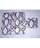 Blacka.d White PU Leather Snake Print Mouse Pad Coaster Set - €14,71 EUR