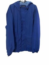 Mens Lands’ End Blue  Lined Jacket parka- Vintage Size XL 46-48 Rain Coat - $54.89