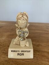 WORLDS GREATEST MOM W-135 Figurine Statue Figure PAULA 1970 Vintage So Cute - $9.99