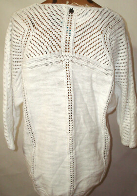 NWT New Womens S Prana Sweater Getup White Soft Organic Cotton Casual Lo... - £131.75 GBP