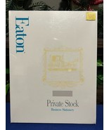 Eaton Private Stock Business Stationary 24lb Laid Finish 8.5x11 - 80 Sheets - $19.34