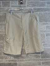 Gill Nylon Cargo Fishing Shorts Men’s Size Large Outdoor Beige - £21.90 GBP