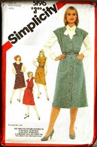 Misses&#39; JUMPERS Vintage 1981 Simplicity Pattern 5196 Size 16-18-20 UNCUT - $12.00