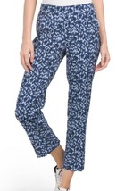 NWT Ladies BELYN KEY BLUE ANIMAL PRINT BK CROP Pullon Golf Ankle Pants S... - $49.99