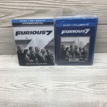 Furious 7 Blu-ray +DVD + Digital HD Extended Edition Sealed NEW! - $7.82