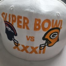 New ERA Vintage 98 Super Bowl XXXII 32 Packers Broncos Snapback Hat NFL Sticker - £29.91 GBP