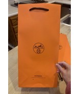 NEW Hermes Empty Orange Shopping Gift Paper Bag Tote Medium-Large - $9.89