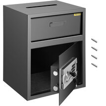 VEVOR Digital Depository Safe 1.7 Cubic Feet, Carbon Steel, Two Emergenc... - $89.90