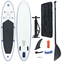 vidaXL Inflatable Stand Up Paddleboard Set Blue and White - $6,341.06 MXN