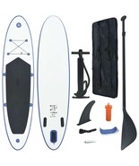 vidaXL Inflatable Stand Up Paddleboard Set Blue and White - $6,341.06 MXN