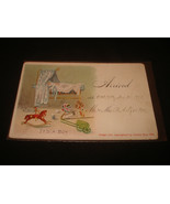  Vintage Antique 1911 Stork Bird Baby New Born congratulations postcard  - £10.11 GBP