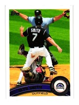2011 Topps Baseball Card Seth Smith 301 Colorado Rockies Outfield - $3.00