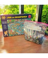 Jan Van Haasteren Hockey Championships Comic Jigsaw Puzzle 1000 Pc Jumbo - $40.76 CAD