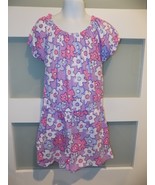 Extremely ME Purple Pocket Romper W/Flowers Size 7/8 Girl&#39;s NEW - $310.84 MXN