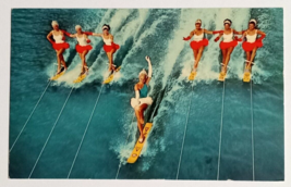 Water Ski Ballet Aquamaids Cypress Gardens Florida FL Curt Teich Postcard 1966 - £5.52 GBP
