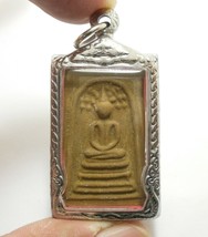 Phra Somdej Pim Aokrong Lp Toh Blessed In 1975 Buddha Miracle Pendant Thai Charm - £59.10 GBP