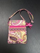 Vera Bradley VERY BERRY PAISLEY Crossbody Purse Tote Handbag Pre-owned C... - £10.09 GBP