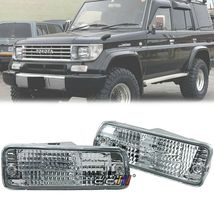 New Set 1 Pair Clear Bumper Indicator Light Lamp For Land Cruiser Prado + DHL - £139.49 GBP