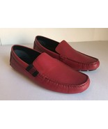 GUCCI Men's Red Leather Loafer Moccasins w/ Ribbon Size 9.5 (US) 363835 NIB - $269.00