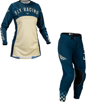 New Fly Racing Lite Navy Ivory Dirt Bike Adult Womens MX Moto Motocross ... - £159.59 GBP