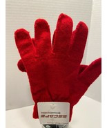 New Polar Extreme Adult Unisex One Size Multi Knit Stretch Magic Gloves Red - £3.50 GBP