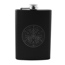 8oz Alpha Omega Black Flask L1 - £16.94 GBP