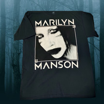 Marilyn Manson  2012 Tour Tshirt Sz Med Black Unisex Born Villan Goth Music Dark - £10.95 GBP