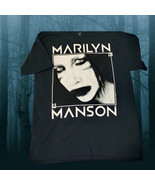 Marilyn Manson  2012 Tour Tshirt Sz Med Black Unisex Born Villan Goth Music Dark - $14.01