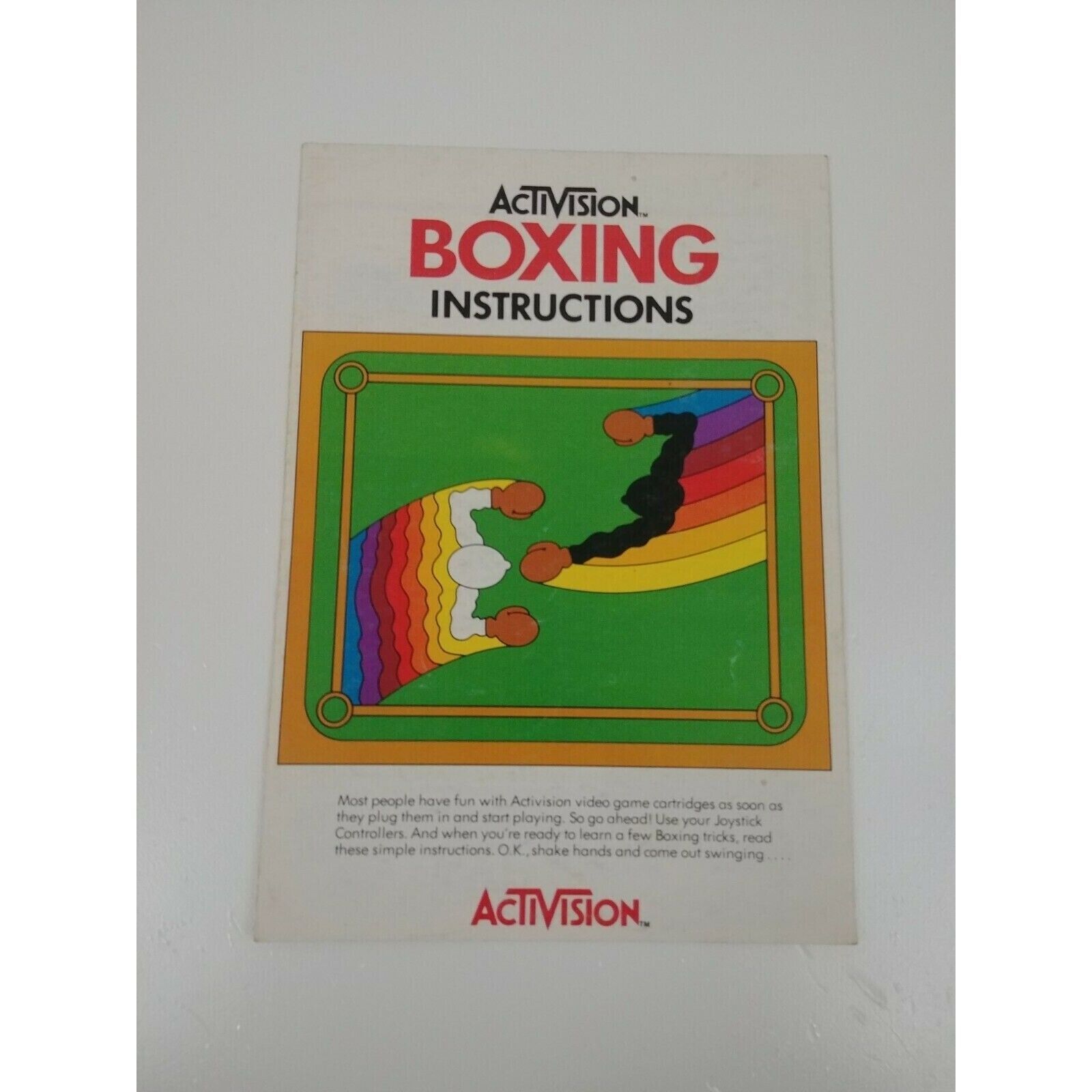 Primary image for Atari 2600 Boxing Instructions Manual