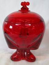 Viking Epic Ruby Giftware Coverec Candy Jar 8&quot; Tall - £60.19 GBP