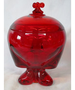 Viking Epic Ruby Giftware Coverec Candy Jar 8&quot; Tall - £58.34 GBP