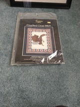 GOLDEN BEE COUNTED CROSS STITCH AMERICAN EAGLE PICTURE 60207 - $10.75