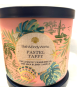 PASTEL TAFFY Bath &amp; Body Works 3 Wick Candle  14.5OZ  NEW - $24.26