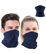 Neck Gaiter Premium Cotton Black Face Mask Balaclava Neckerchief Bandana navy