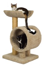 Loft And Round Cat Tree -, 37&quot; Tall - Free Shipping In The United States - £213.06 GBP