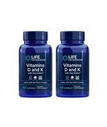 2 x Life Extension Vitamins D and K Sea-Iodine Tyroid 5000 IU 60ct - 04-2027 NEW - $28.95