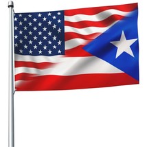 2 Pack Double Sided Puerto Rican Flag 3x5ft Vibrant Print Puerto Rico Flag  - £11.47 GBP