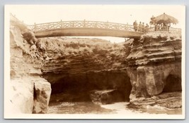 RPPC San Diego CA Sunset Cliff Foot Bridge Postcard I22 - $6.95