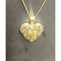 925 STERLING SILVER HEART LOCKET PENDANT  NECKLACE SKY - $46.33