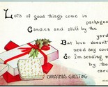 Wrapped Presents Christmas Greetings Poem 1915 F A Owen Co Postcard F7 - £3.12 GBP
