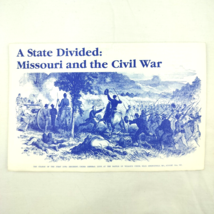 A State Divided Missouri And The Civil War Vintage Travel Brochure Fold Out - $11.95