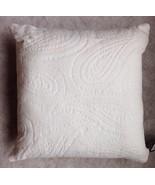 CHAPS Home ALLISTAIR Set of 2 PILLOWS Size 16 x 16&quot; New SHIP FREE White ... - £124.96 GBP