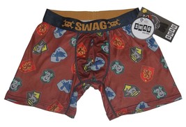 SWAG Harry Potter Satin Weaved Band Brown Boxers Men&#39;s NWT - $18.99