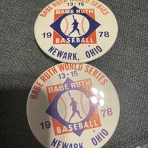 1978 World Series Babe Ruth Baseball Newark,Ohio Pins !RARE! - £15.01 GBP